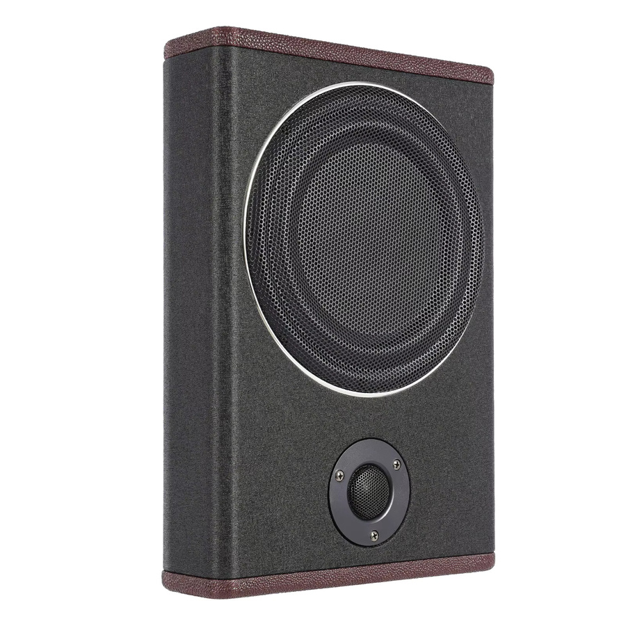 Bymaocar 8 Zoll Ultra-Slim Auto-Subwoofer Aktiver Unter-Sitz-Subwoofer in Schwarz mit 600W Leistung und DC 12V Anschluss - Bild 2