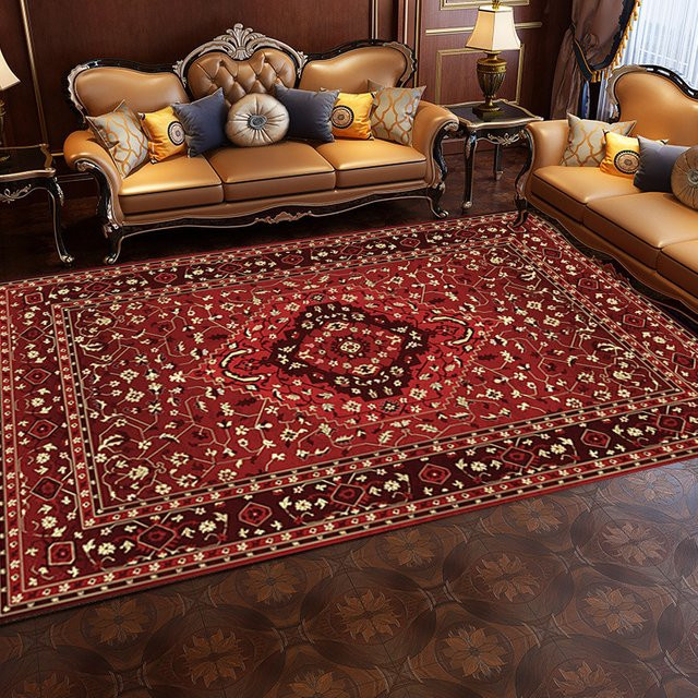 VIKAMA Kristallflor-Teppich im Bohemian Ethno-Stil, rutschfest, ideal für Wohnzimmer und Schlafzimmer - Bild 1