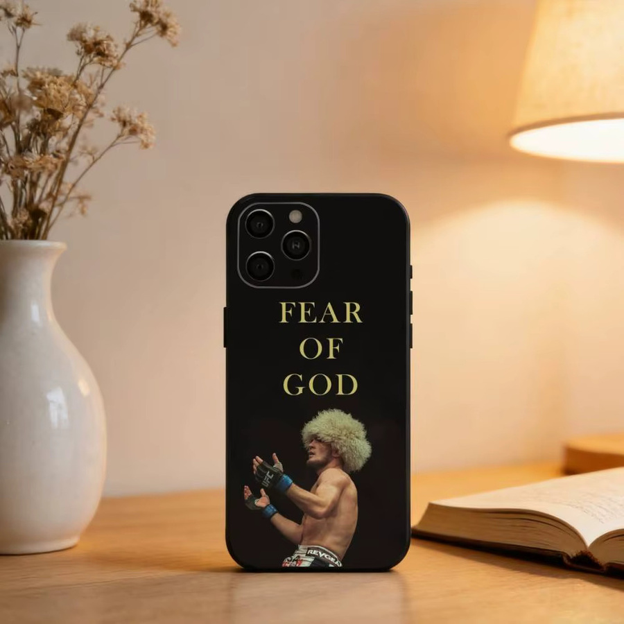 Champion Boxing K-Khabib Handyhülle für iPhone 17 16 15 14 13 12 11 Plus Pro Max XS aus weichem Silikon in Schwarz - Bild 2