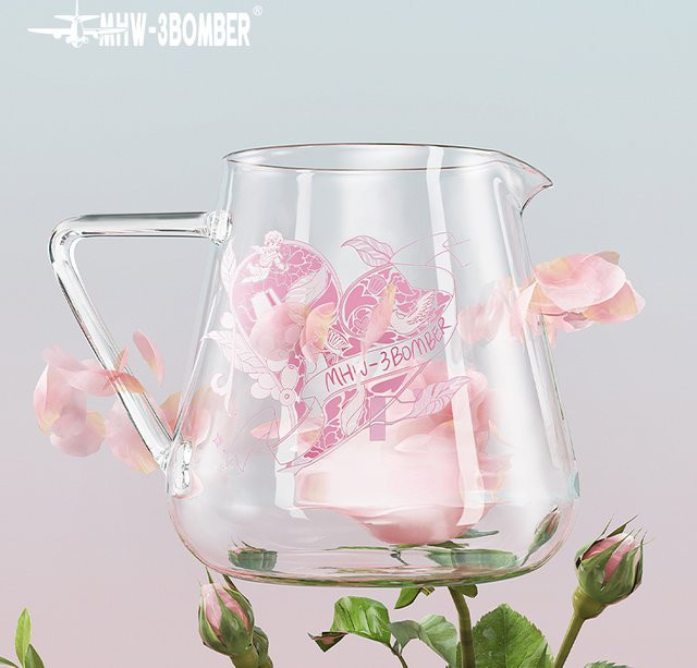 MHW-3BOMBER Kaffeeserver Pour Over Brewer aus Glas, transparent, 500 ml - Bild 1