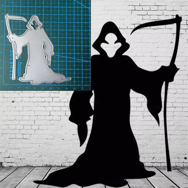 Metall Stanzform Halloween Vogel für Papierhandwerk und Sammelalben, Silber - Bild 3