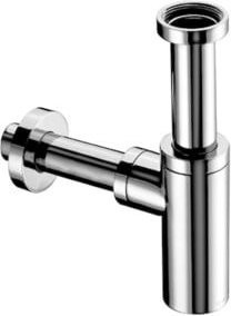 Schell Design-Siphon EDITION verchromtes Messing in Silber - Bild 1