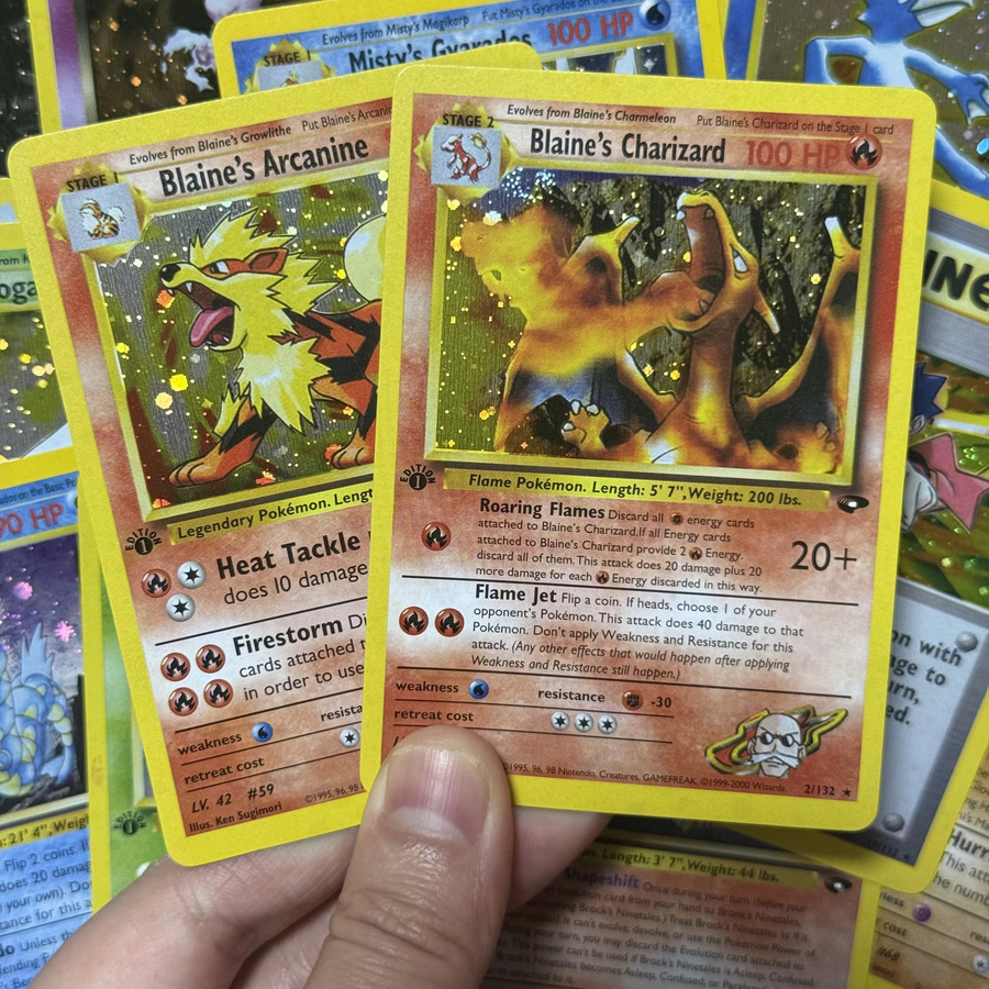 TAKARA TOMY PTCG Proxy Cards Gym Challenge G2, holografische Karten, Set / Bundle - Bild 3