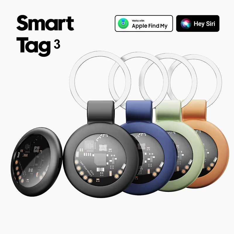 Intelligenter Tracker-Tag für Apple Find My Anti-Verlust-Ortungsgerät mit Tonalarm, GPS-kompatibel für iOS iPhone und iPad, Schwarz - Bild 6