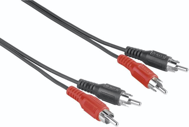 Hama Audio-Kabel mit 2 Cinch-Steckern in Schwarz, Länge: 5 m - Bild 1