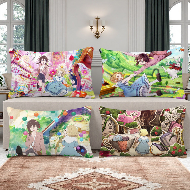 Sanrio D-Dive in w-Wonderland Kissenbezug mit niedlichem Anime Cartoon Design für Sofa und Wohnzimmer - Bild 1