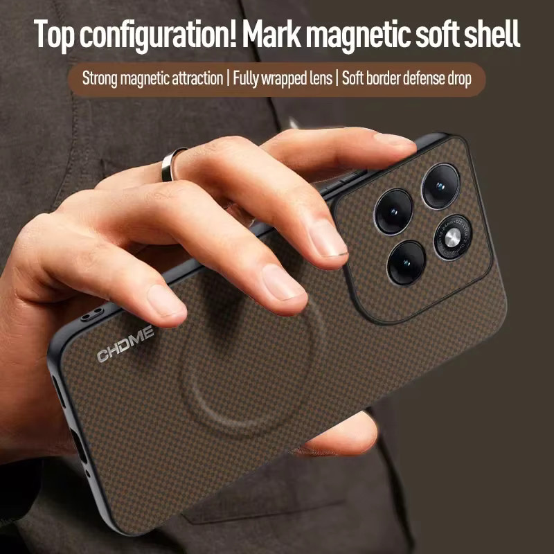 Magnetische Schutzhülle mit Business-Markenmuster für Motorola Moto Edge 70 Ultra Fusion+ 60 Pro 50 neo G77 G67 G86 G56 in Rot - Bild 3