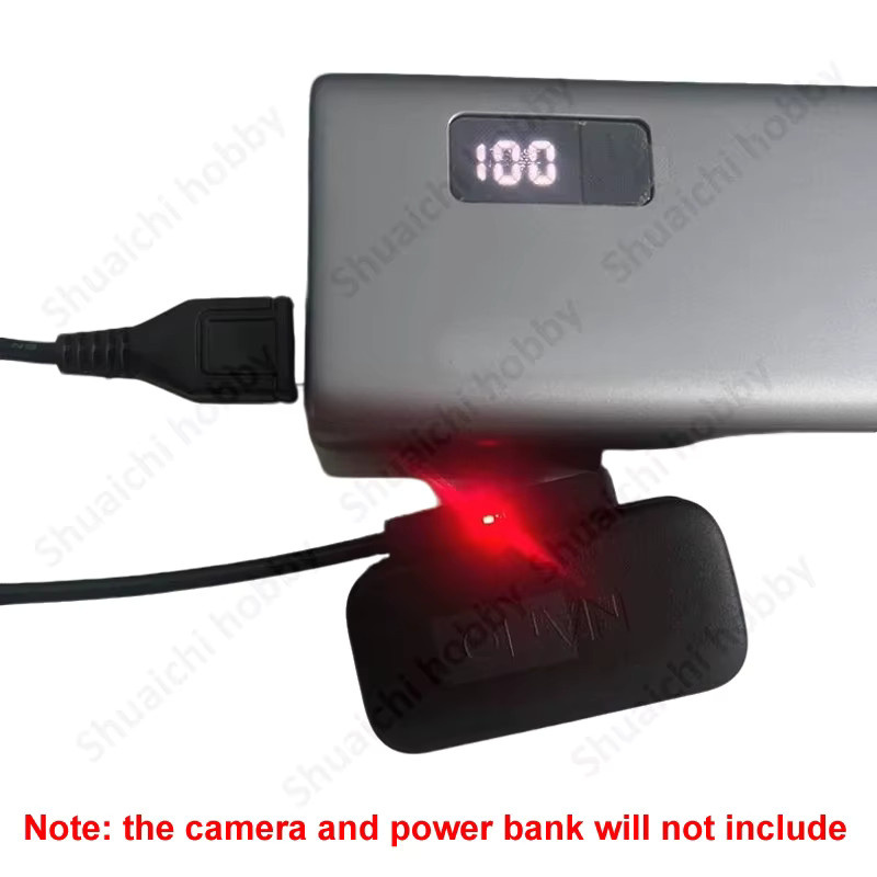 Magnetisches Ladekabel mit Status-Anzeige für DJI OSMO NANO Action Kamera, Schwarz, USB-A - Bild 3