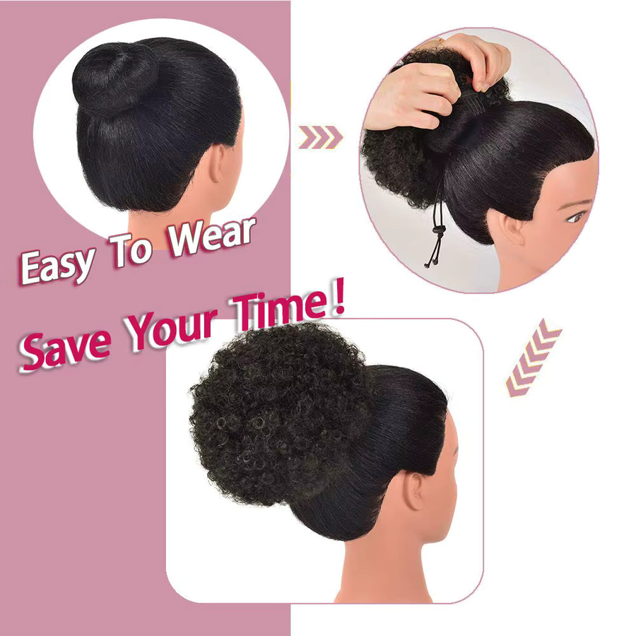 G&T Wig Afro-Puff-Pferdeschwanzverlängerung, Synthetisch, Damen - Bild 5