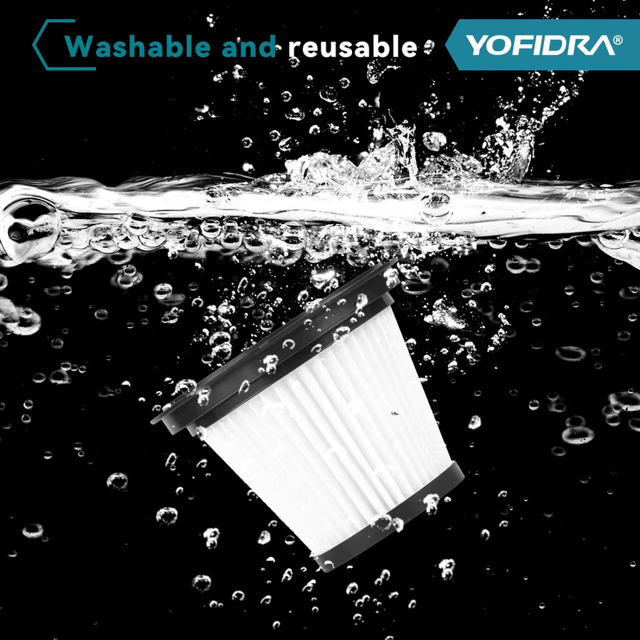 Yofidra 4in1 Akku Staubsauger 1500W mit 12KPA Saugkraft für Haus und Auto inklusive 3 Filtern und Kompatibilität mit Makita Akku - Bild 5