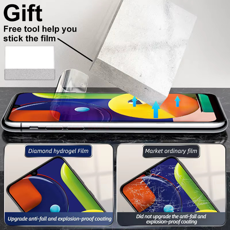 3er-Pack Hydrogel Displayschutzfolie für Samsung Galaxy A50 A51 A52 A53 A70 A71 A72 A73 A12 A21S A52S A33 A54 A20 A40 in Transparent - Bild 4