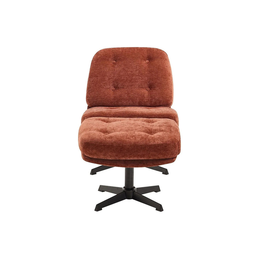 Tolozi Sessel mit gerader Rückenlehne und Hocker in Terracotta - Bild 2