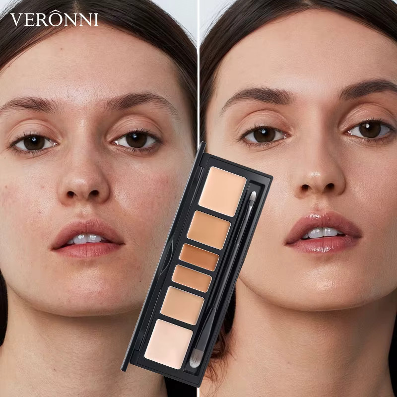 VERONNI Concealer Palette, 6 Farben, vollständige Abdeckung - Bild 3