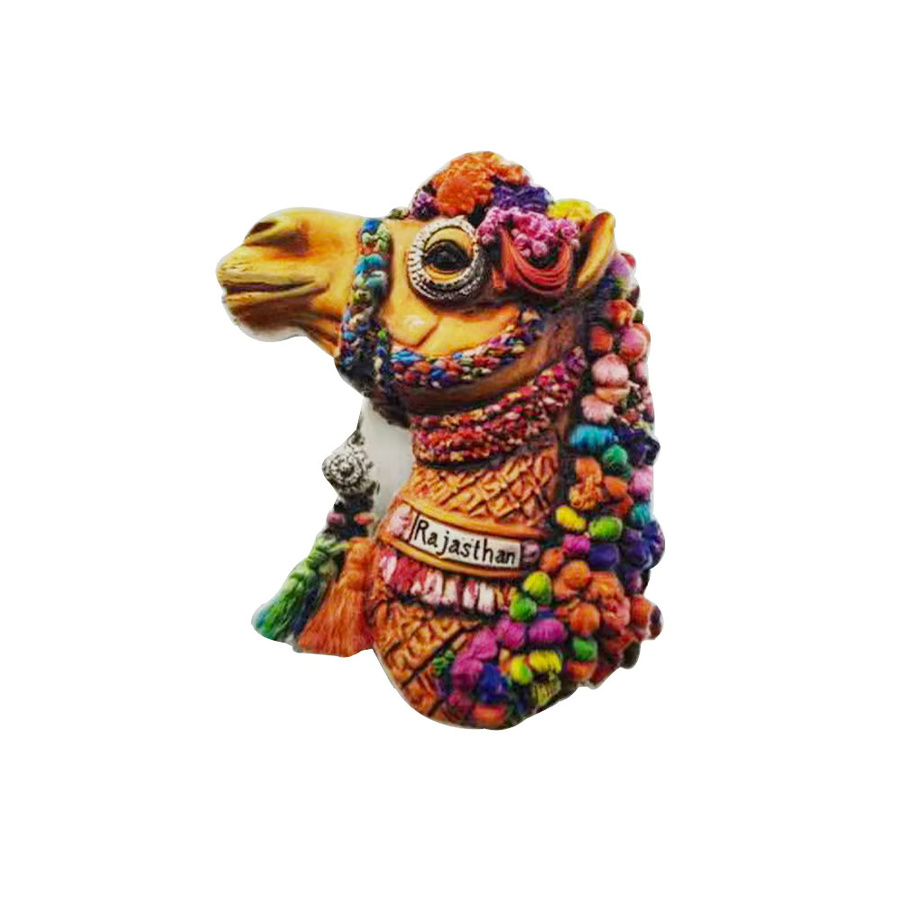 Rajasthan State Kühlschrankmagnet aus Keramik in Multicolour als Reise-Souvenir für dein Zuhause oder Büro - Bild 4