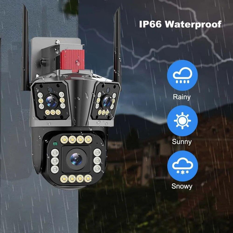 LS VISION 5K 12MP Outdoor Sicherheit Kamera mit WiFi, 10X Zoom, Drei-Objektiv-PTZ und Auto Tracking für die Überwachung - Bild 9
