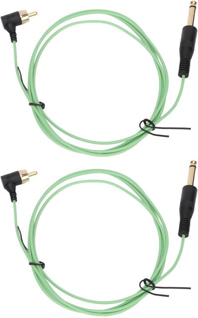 ZuiyouBeauty 2 Stück Tattoo Clip Cord 1,8m Professionelles flexibles Zubehör für die Stromversorgung in Grün - Bild 1