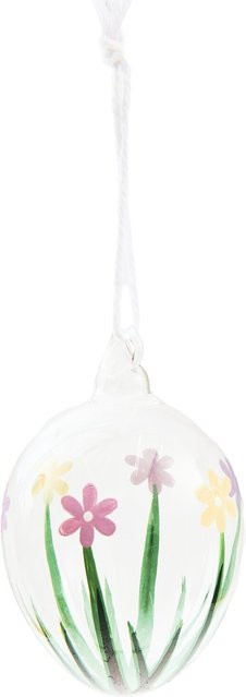 Rico Design Glas Ei Blumenwiese transparent - Bild 1