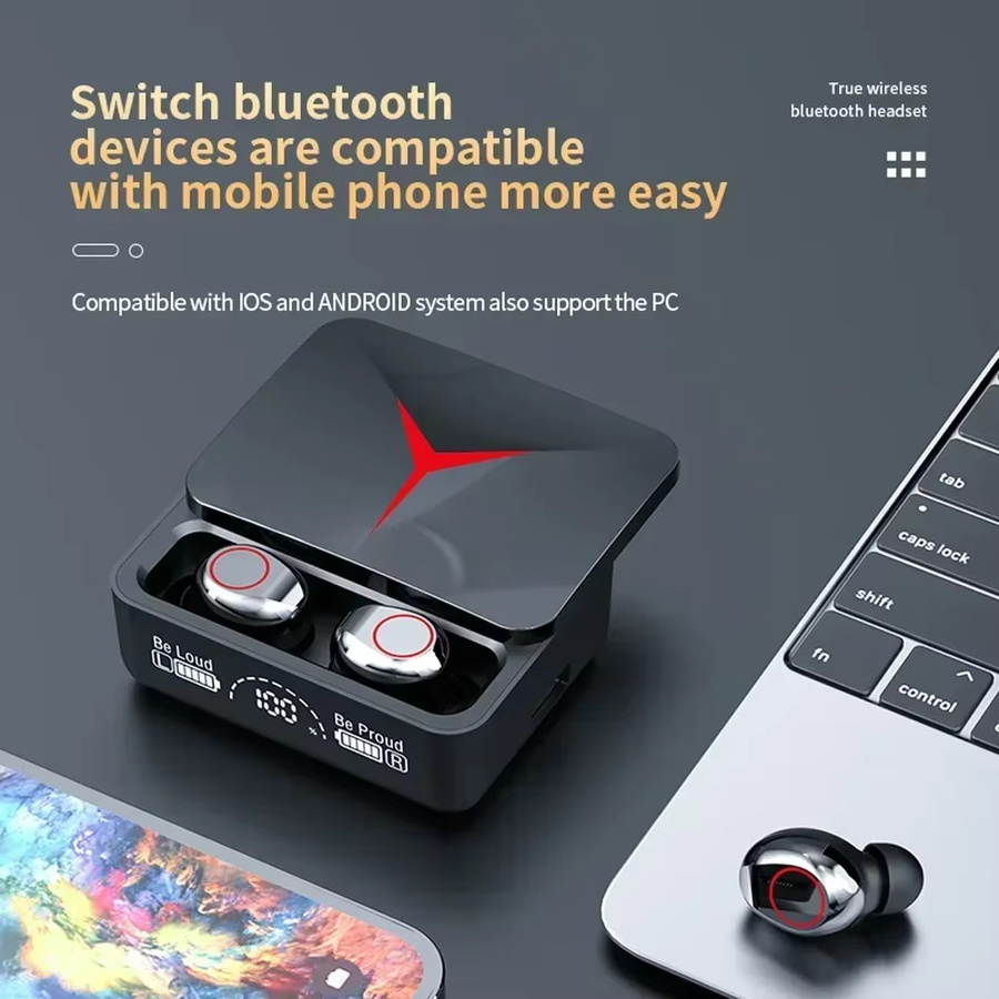 LS True Wireless Bluetooth Gaming Headset in Schwarz mit Hifi-Stereo und Touch-Control für Smartphones und Mobile Geräte - Bild 3