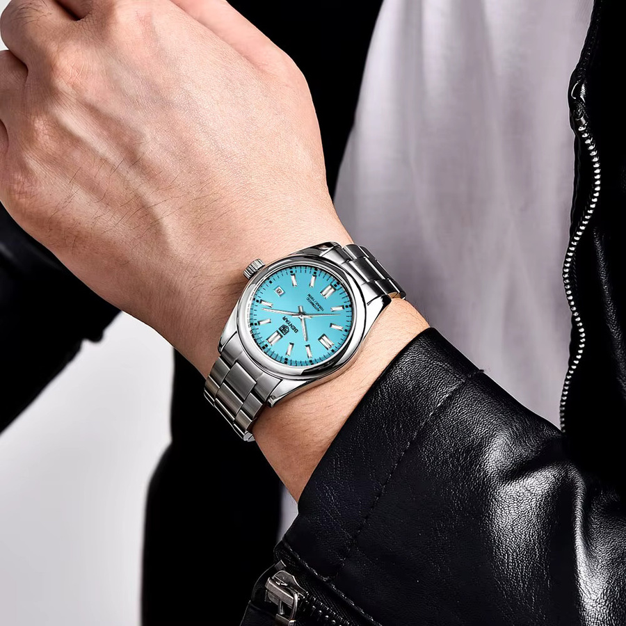 BENYAR Armbanduhr Automatik, Edelstahl, Blau, Herren - Bild 3