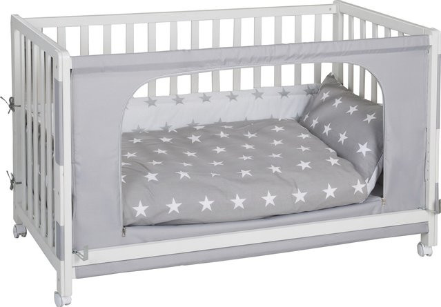Roba Babybett Little Stars mit Gitterauszug, lackiert, B/T: 120 x 60 cm - Bild 1
