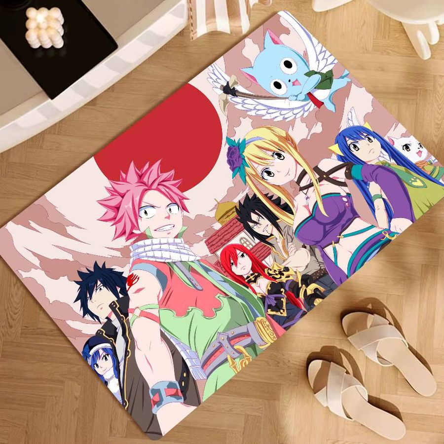 Rutschfeste Anime Fairy Tail Bodenmatte in Multicolor für Wohnzimmer, Küche oder Badezimmer - Bild 4
