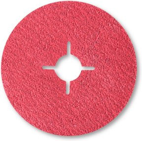 Sia Schleifscheibe mit Loch siabite 4560, Durchmesser: 125 mm, Korn 120, Farbe: Rot, für Metall und Keramik - Bild 1