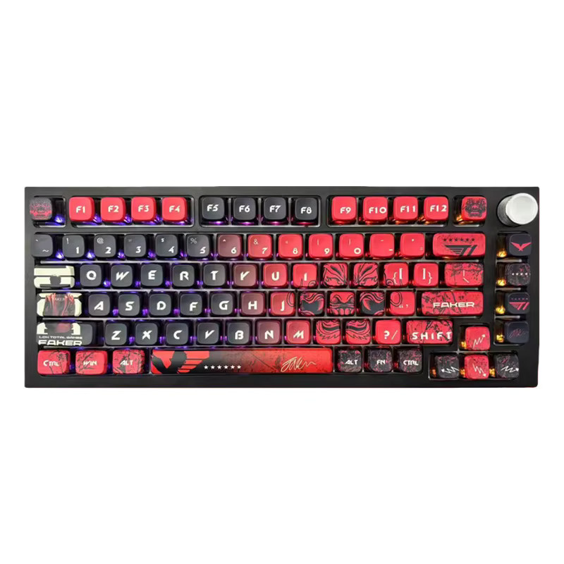 TOYOLEE Faker Great Demon King Pudding Tastenkappen für mechanische Tastaturen, transparent, PBT-Material mit thermischer Sublimation - Bild 3