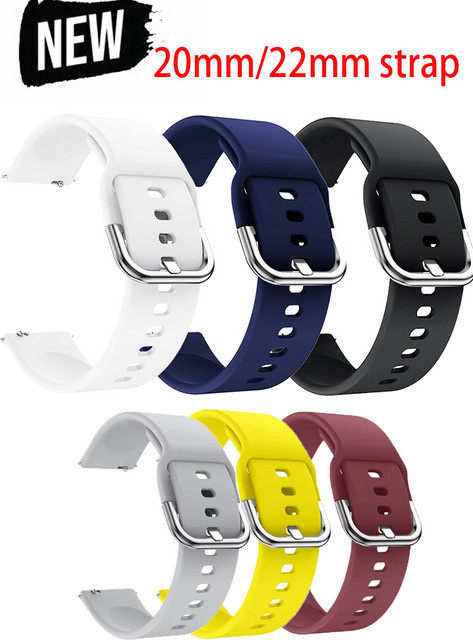 Uhrenarmband Silikon, 20mm/22mm, Unisex - Bild 1