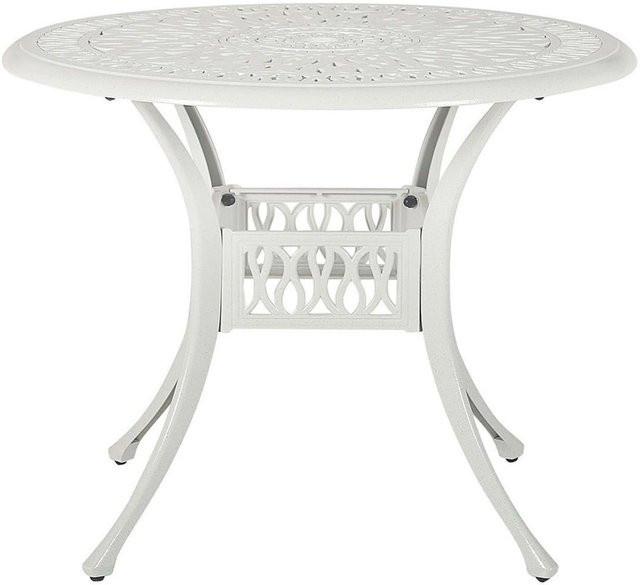 Beliani Runder Tisch ANCONA in Weiß, Durchmesser: 90 cm, Höhe: 72 cm - Bild 1