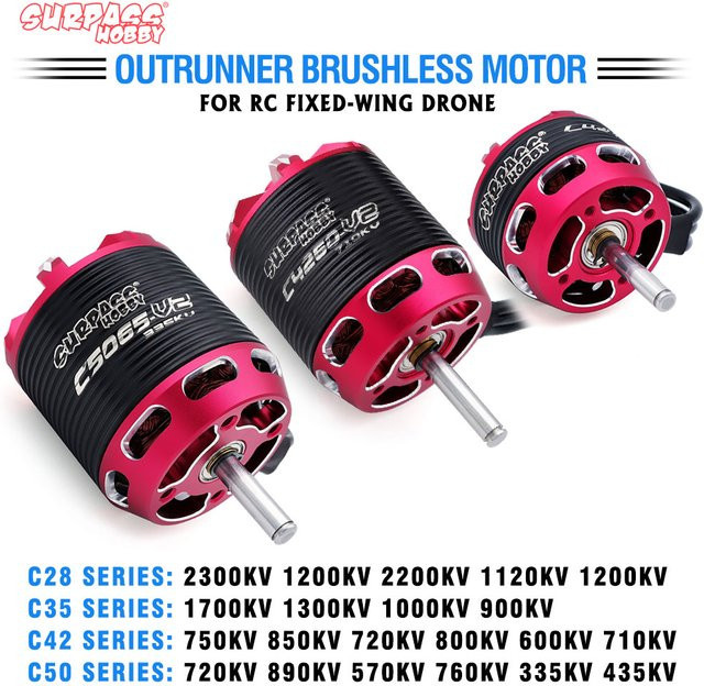 SURPASS HOBBY Flier V2 Bürstenloser Motor Outrunner C28/C35/C42/C50 Serie, Metall - Bild 1