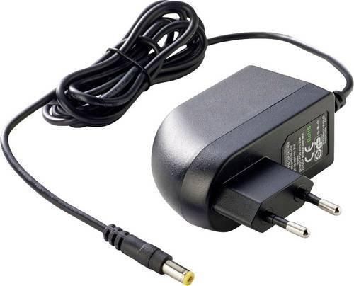 Dehner Elektronik SYS 1308N-2415-W2E Steckernetzteil Schwarz, 15 V/DC, 1.6A, 24W mit Barrel-Stecker - Bild 1