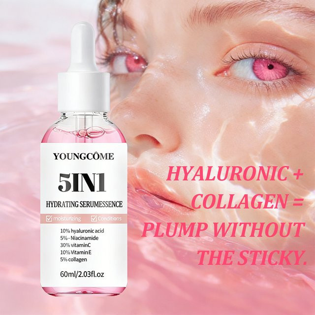 YOUNGCOME Hyaluronsäure-Gesichtsserum mit Vitamin C, Vitamin E & Kollagen - Bild 1
