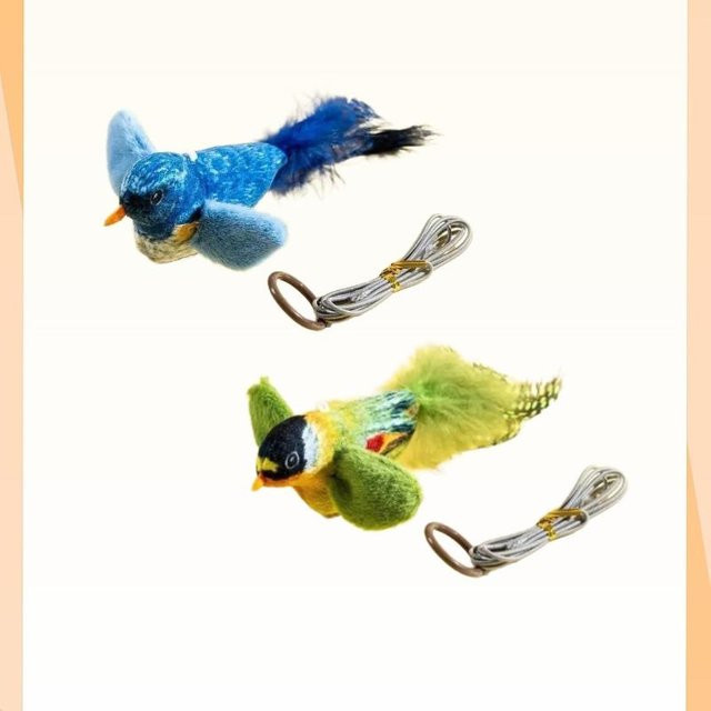 Oudun Zwitschernder Vogel, Katzenspielzeug, Plüschvogelspielzeug - Bild 1