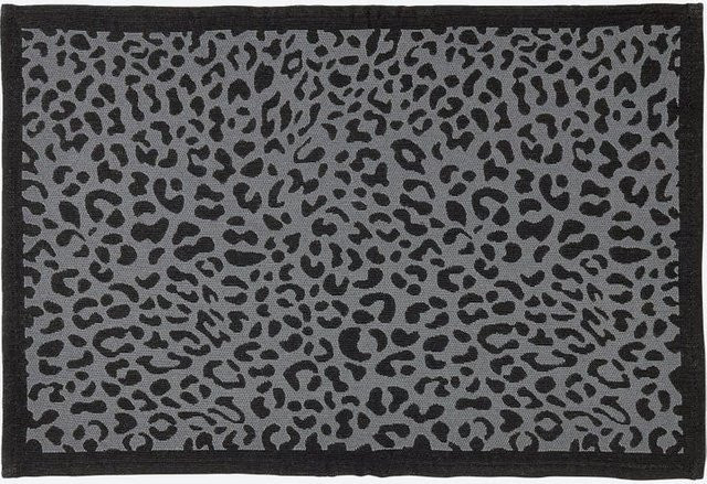 Platzset mit Jacquard-Muster in Grau, B/T: 45 x 33 cm - Bild 1