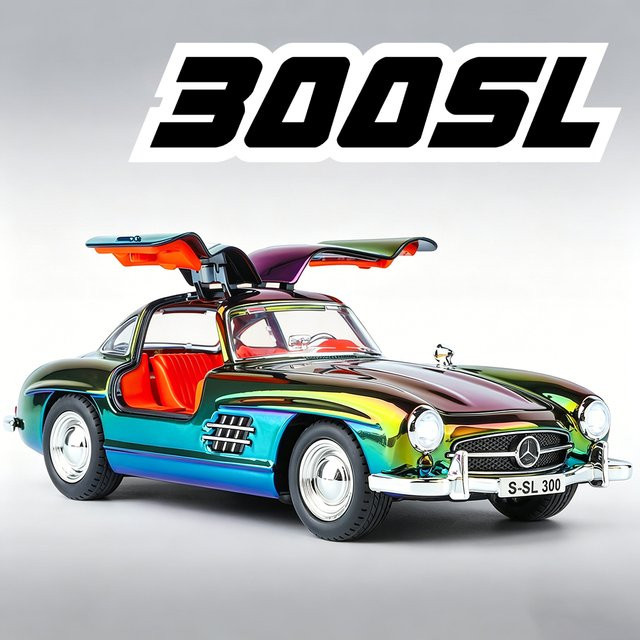 MAKEDA 300SL Vision GT Sportwagen-Modellspielzeug, 1:24, Metall - Bild 1