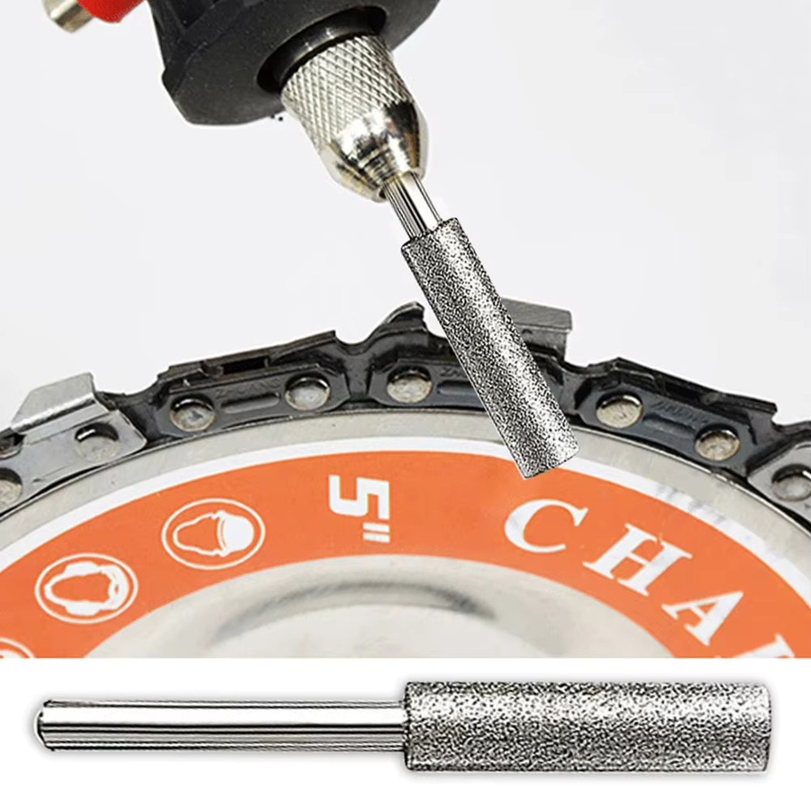 DAZZLEEX 6er-Pack Kettensägenschärfer Set in Silber mit 4 mm, 4,8 mm und 5,5 mm zum Schärfen und Polieren von Elektrowerkzeugen - Bild 2