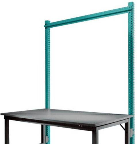 Manuflex ZB3791.5021 Aufbauportal ohne Ausleger für UNIVERSAL + PROFI Standard Grundtische, Nutzhöhe: 150 cm, Farbe: Blau/Türkis - Bild 1