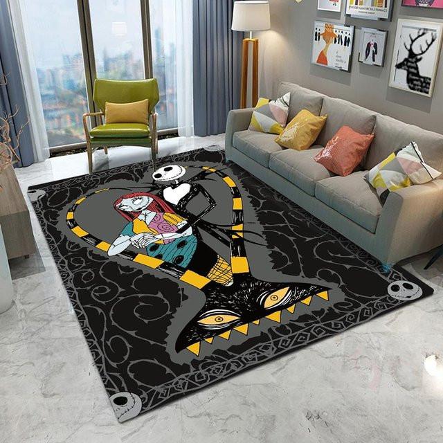Karpetti Bereichsteppich Disney The Nightmare Before Christmas, Schwarz, B/T: 80 x 120 cm, rutschfest und waschbar - Bild 1