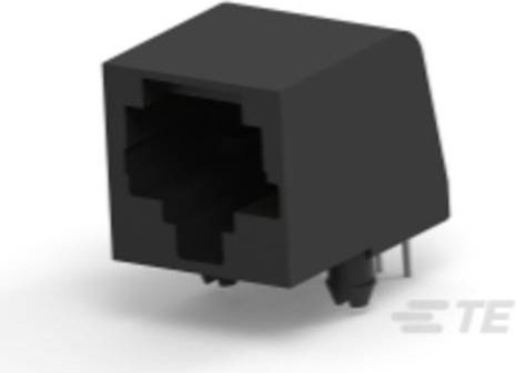 TE Connectivity Standard Modular Jack 5554517-1 in Schwarz - Bild 1