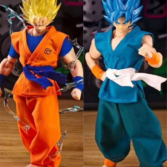 Bandai Dragon Ball Goku, Actionfigur, 1/12 Maßstab, Orange-Blaue Uniformen - Bild 1