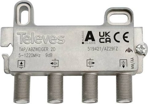 Televes AZ29FZ Kabel-TV Abzweiger in Silber - Bild 1