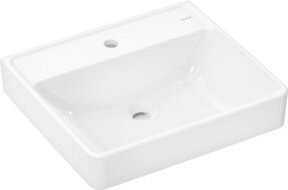 Hansgrohe Waschtisch Xanuia Q aus Keramik in Weiß, Wandhängend, ohne Überlauf, B: 55 cm, T: 48 cm - Bild 1