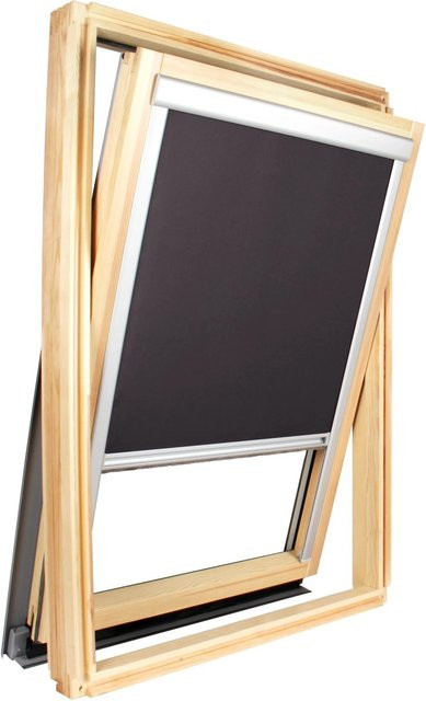 Avosdim Verdunkelungsrollo für Roto Dachfenster, Schwarz, B: 60 cm, H: 83,5 cm - Bild 1