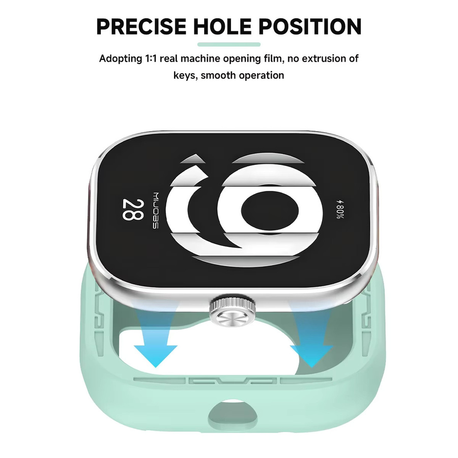 OAKCHARM Uhrenzubehör, Silikonband und Hülle, Redmi Watch 4/5, Purple - Bild 4