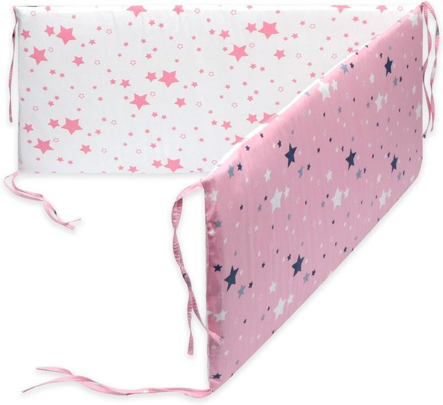 TOMTOP JMS Babybett-Schutzset mit Druckmuster als Stoßstange und Gitterbett-Polster für dein Babyzimmer - Bild 1