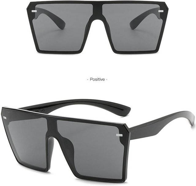 LZ-Fashion Sonnenbrille, quadratisch, Vollrand, Kunststoff, Unisex, multicolor - Bild 1
