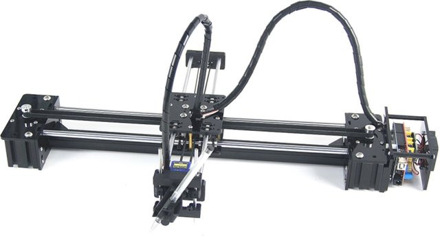 LYBGACNC DIY LY Drawbot Zeichenroboter CoreXY XY-Plotter CNC V3 Shield zum Zeichnen und Beschriften in Schwarz - Bild 1