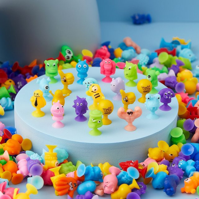 ZSY Mini-Saugnapf-Monsterpuppen, 50-teiliges Set, Bunt / Mehrfarbig - Bild 1
