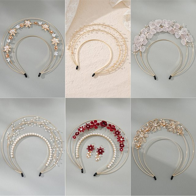 Stirnband Engel Braut, Gold, Perlen, Damen - Bild 1