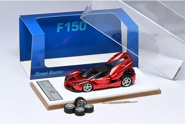 Linyi toy car Street Buster 1:64 Laferrar F150, Modellauto, Rot, ab 14 Jahren - Bild 1